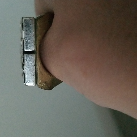 Pave Lia Sophia vintage ring size 5 statement piece - Picture 5 of 5